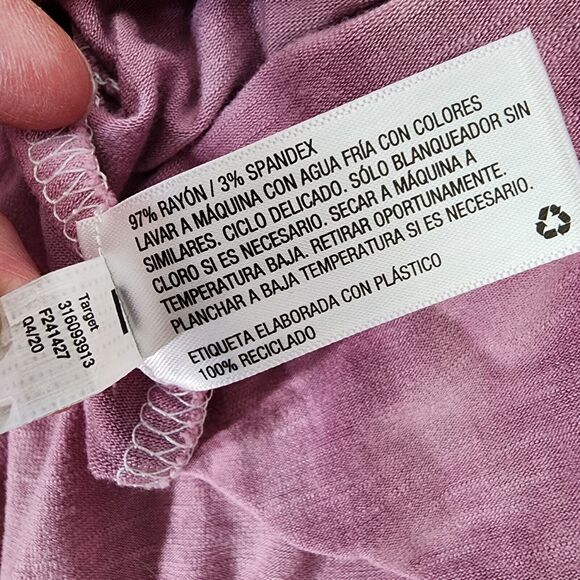 Knox Rose Women's Maxi Dress XS Tie Dye Sleeveless Drawstring Waist Lilac Beach - Picture 11 of 11